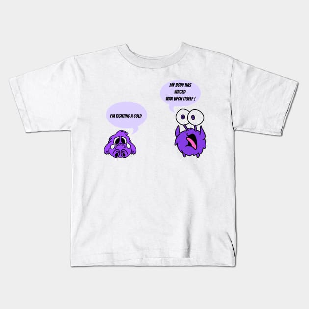 Autoimmune Disease Humour Kids T-Shirt by CaitlynConnor